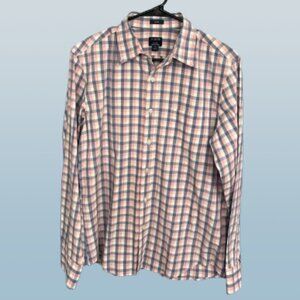 J. Crew Checkerd Multicolored Long Sleeve Button Down Men's Size Medium